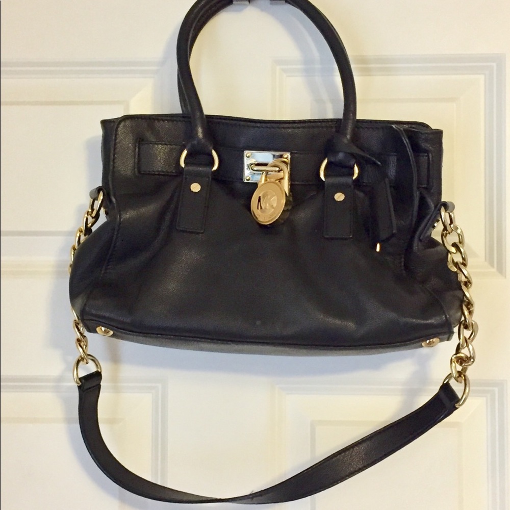 Michael Kors Black Hamilton bag & wallet